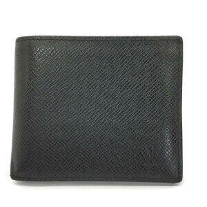Louis Vuitton Bi fold Wallet Portefeuille Amerigo NM Taiga Black